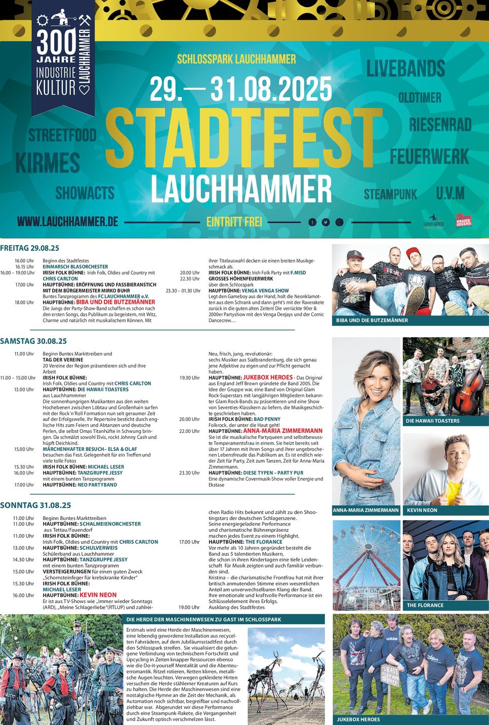 Programm Stadtfest LH 