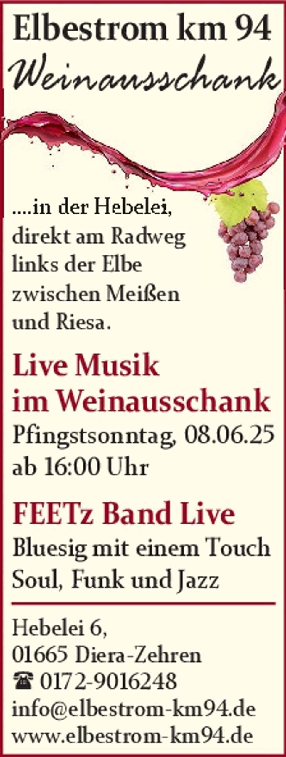 Titelanzeige Weinausschank