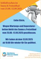 Ferien + Schließzeiten Freitzeitbad LH