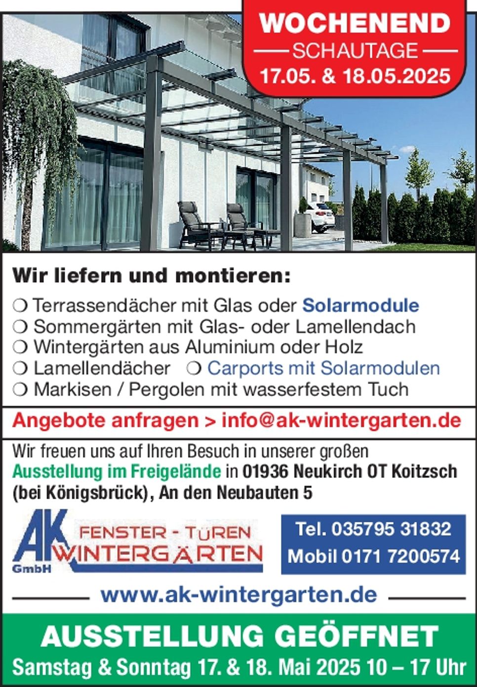 Schauwochenende