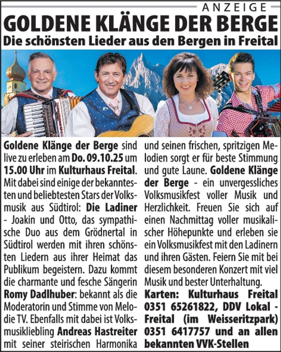 Freital, Goldene Klänge PR2