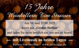 15 Jahre Weinkellerei Tim Strasser