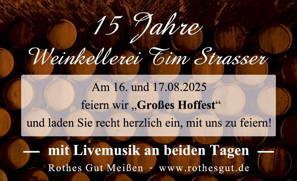 15 Jahre Weinkellerei Tim Strasser