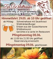 Wildtränke_Männertag/Pfingsten