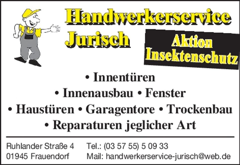 Jurisch Serviceseite