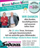 AH Stöckel/Jubiläum