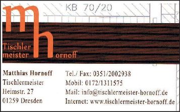 Tischlermeister Hornoff