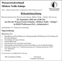 111. Verbandsversammlung WZV mittlere_Ne