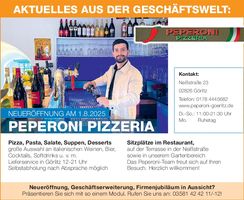 Neueröffnungsmodul Peperoni Pizzeria