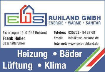 EWS Ruhland-Seviceseite