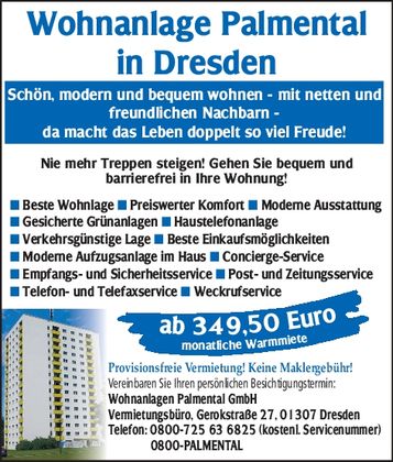 Vermietung - Wohnanlagen Palmental
