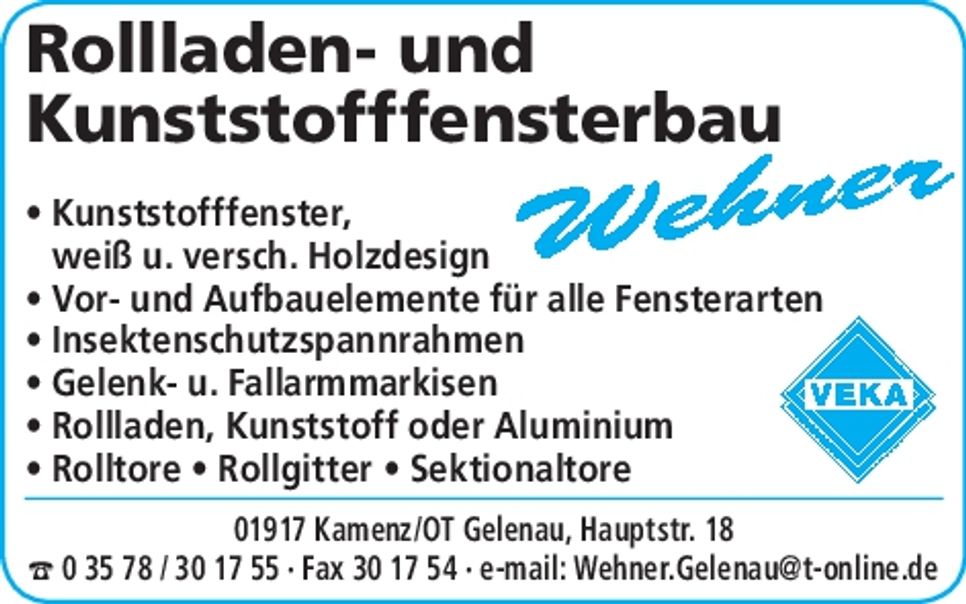 Rollladen- und Kunststofffensterbau