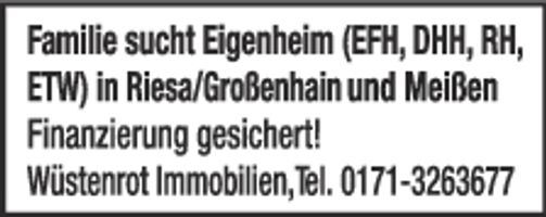 Eigenheim gesucht LK Meißen - Wüstenrot