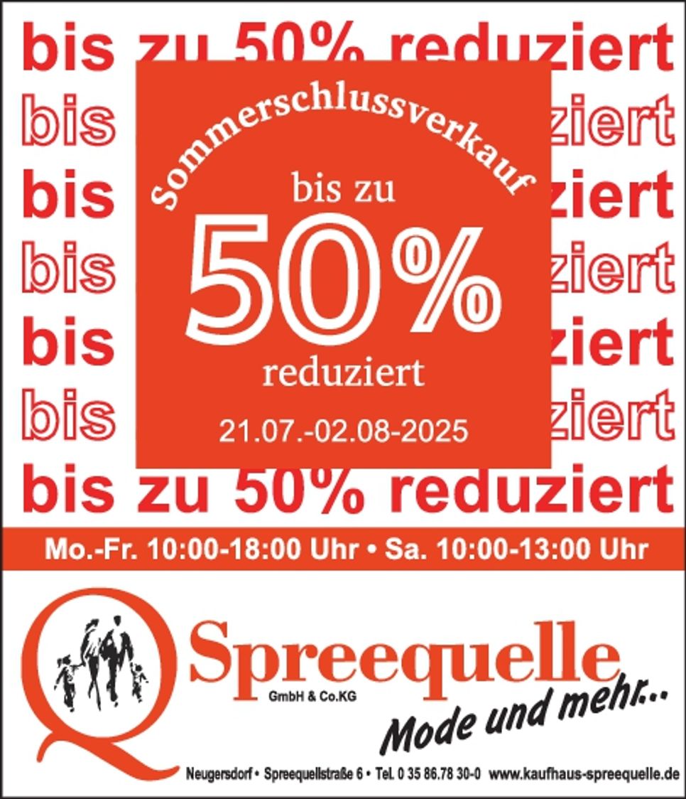 Sommerschlussverkauf