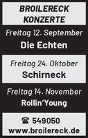Broilereck Konzerte