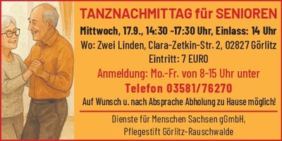 Tanznachmittag für Senioren