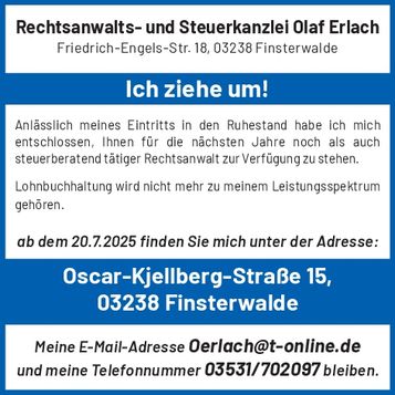 RA Gerlach Umzug