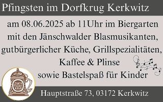 Dorfkrug Kerkwitz Pfingsten