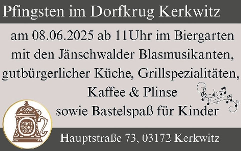 Dorfkrug Kerkwitz Pfingsten