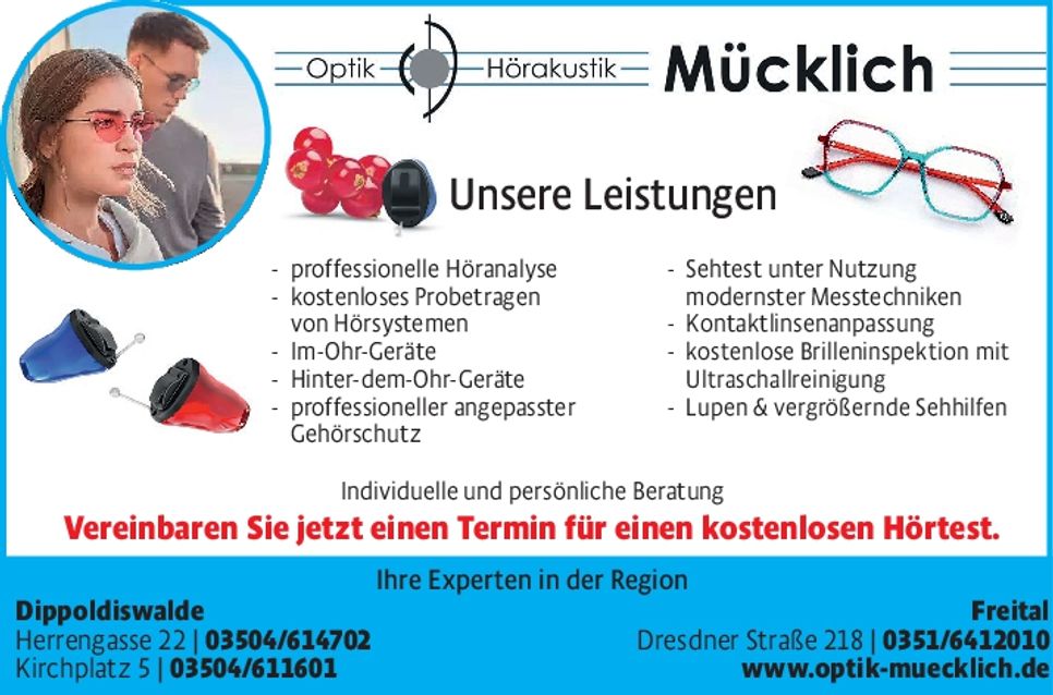 Gut hören und sehen