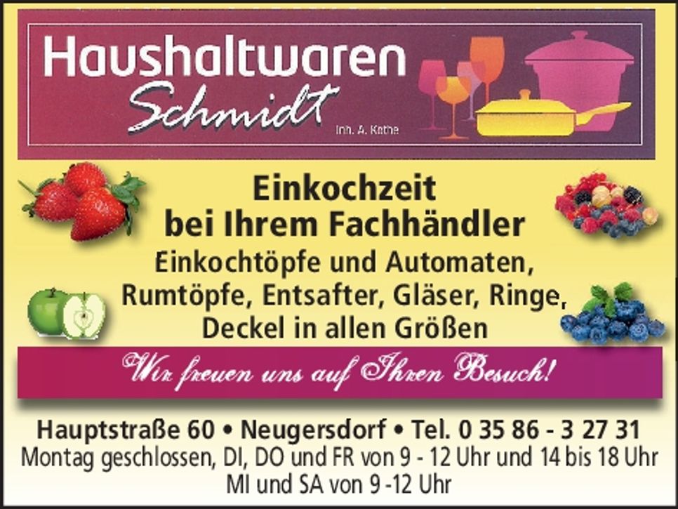 Haushaltwaren Schmidt