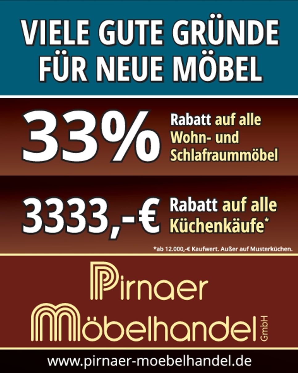 Möbelhandel 33 Prozent 