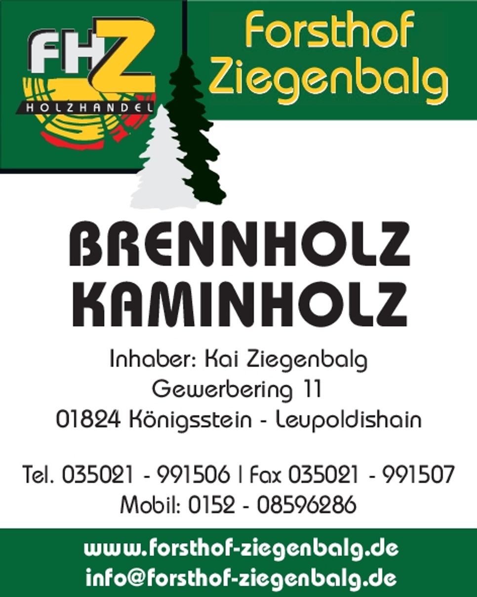Forsthof Ziegenbalg Kamin-Brennholz