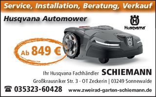 Schiemann Heimatfest Mähroboter