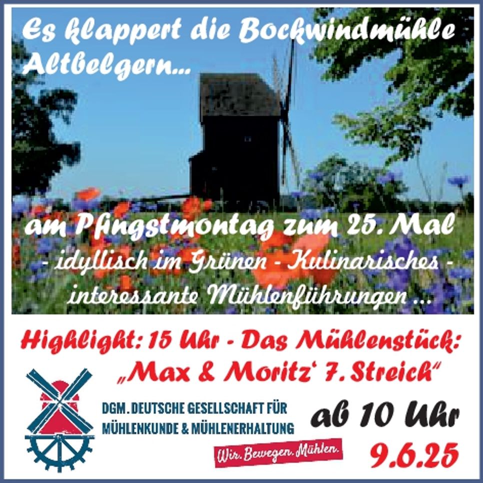 Mühle Altbelgern - Mühlentag 2025