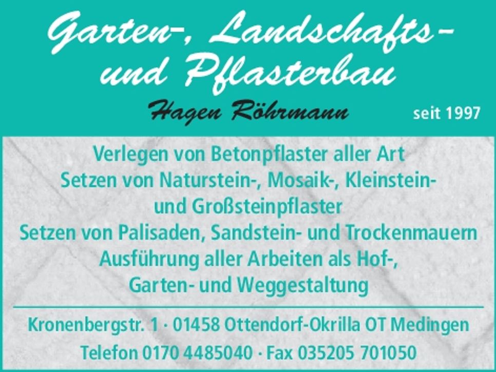 Garten-, Landschafts- und Pflasterbau
