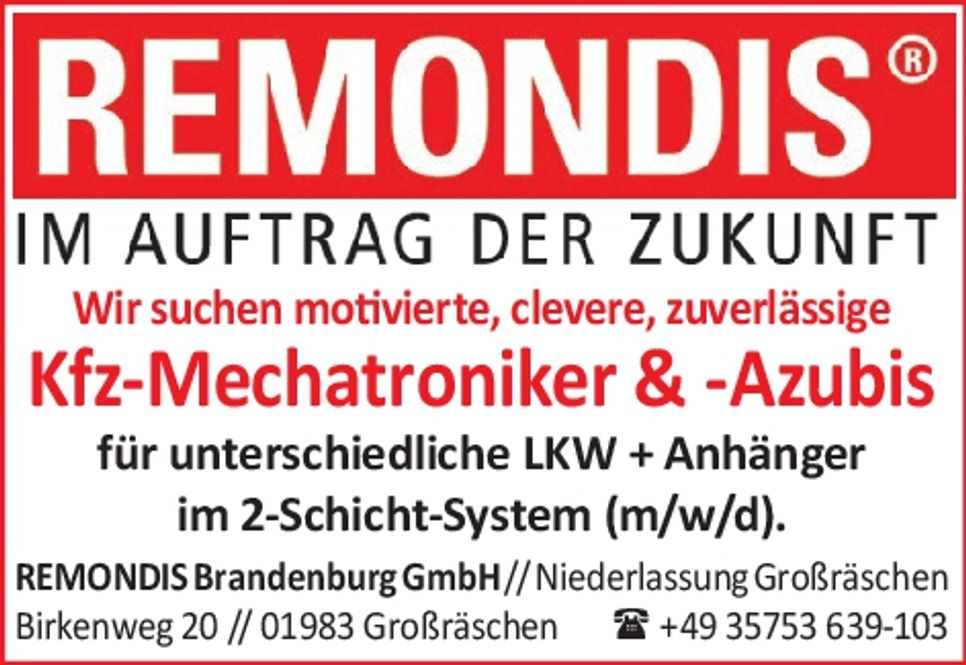 REMONDIS Kfz-Mechatroniker
