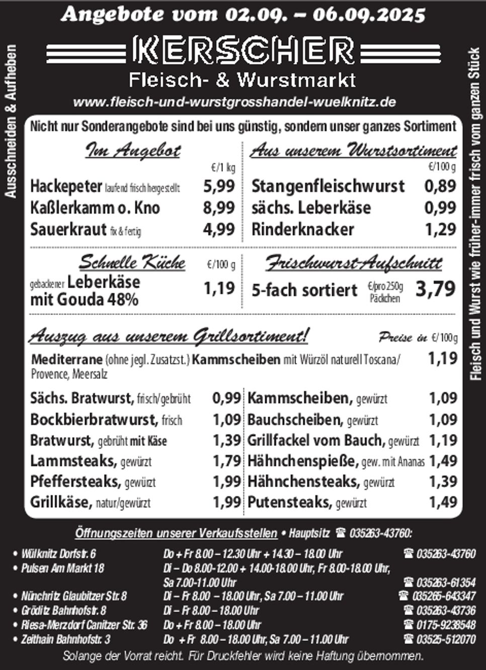 Fleisch- & Wurstmarkt
