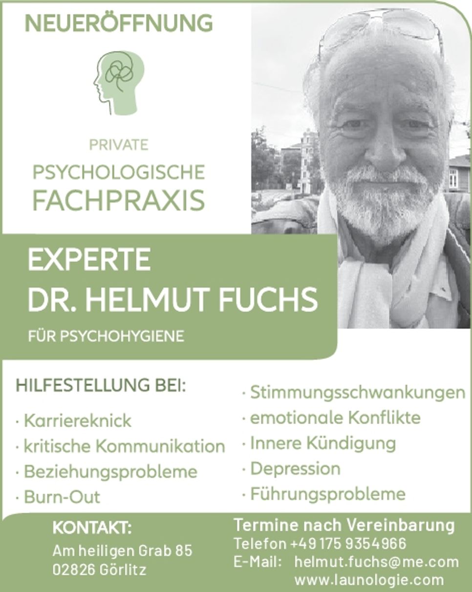 Neueröffnung Dr. Helmut Fuchs