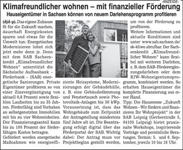 Materndienst Sächsische Staatsbank