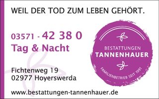 Bestattung Tannenhauer - Weil der Tod