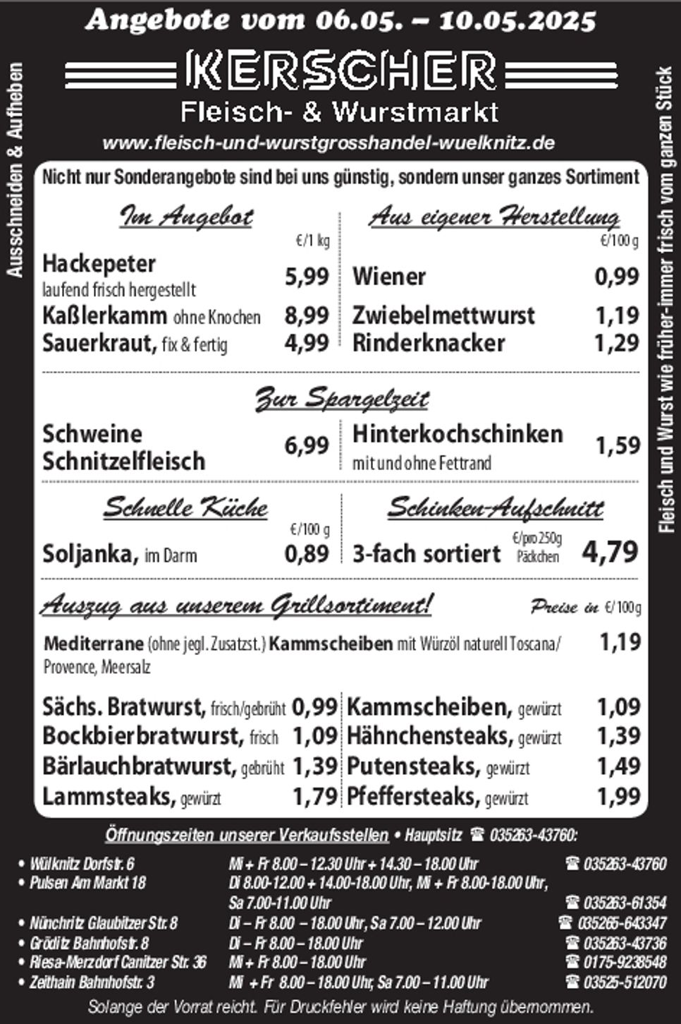 Fleisch- & Wurstmarkt