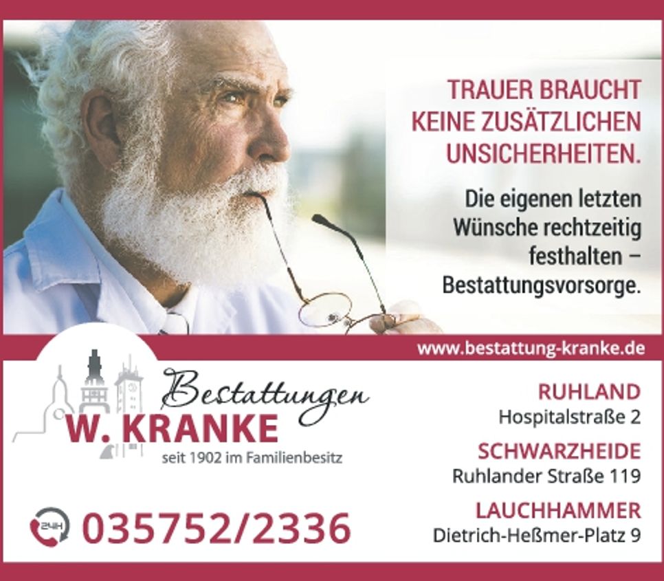 Bestattungen Kranke - Trauerseite
