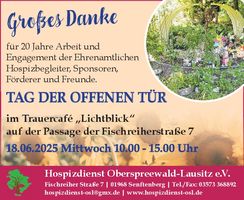 Hospiz- 20 J.+Tag der offenen Tür