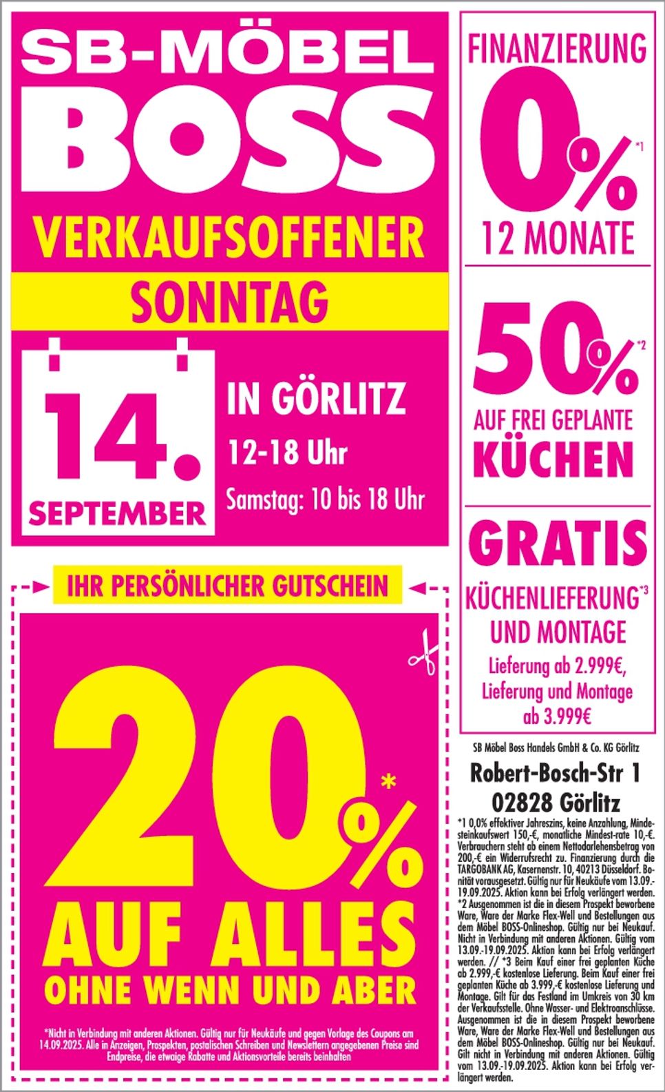 Möbel Boss Angebotswerbung