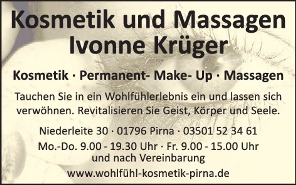 Kosmetik Krüger Abschied
