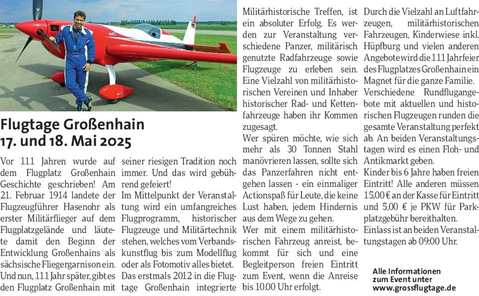Redaktion Flugtage GRH