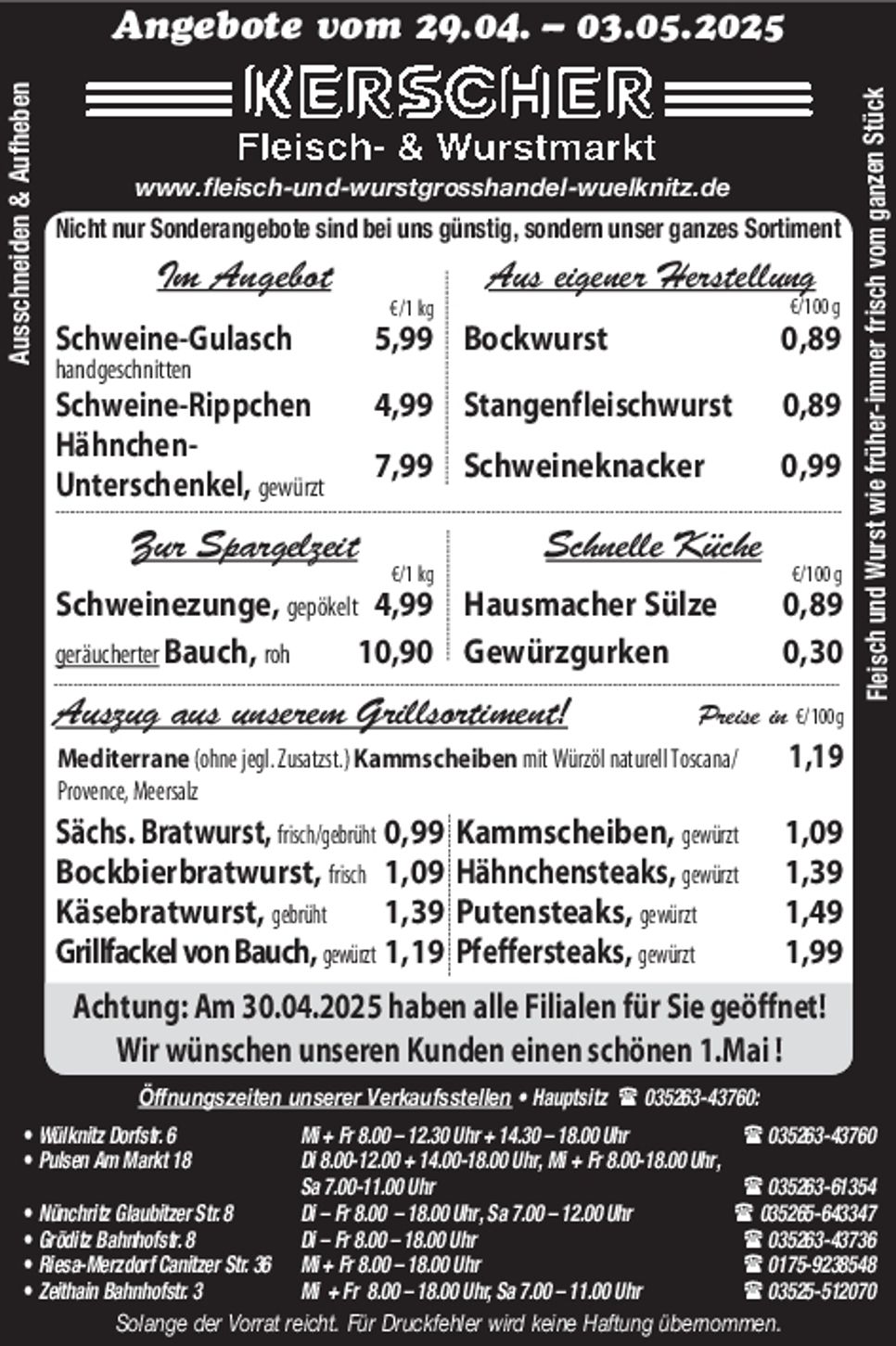 Fleisch- & Wurstmarkt