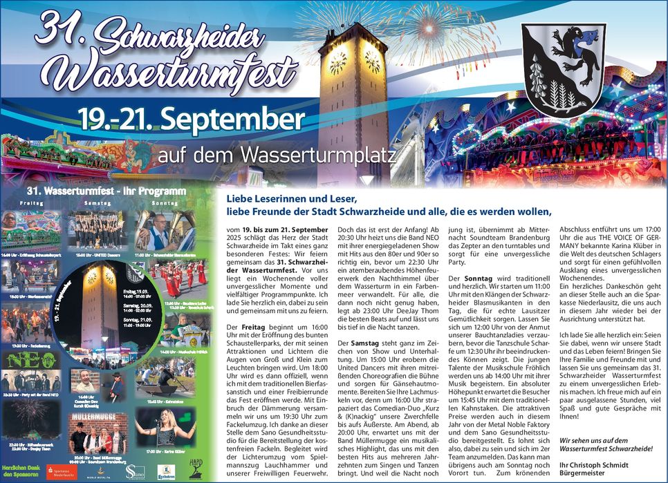 Wasserturmfest Schwarzheide