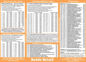 Budde-Reisen mit TF