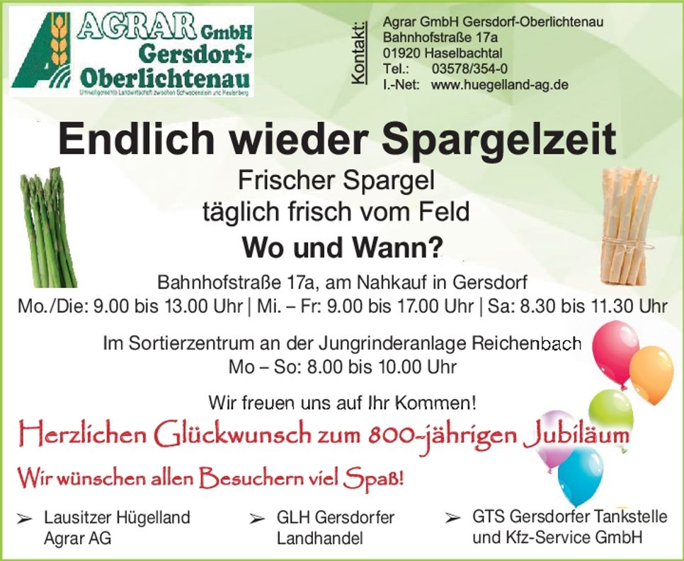 Endlich wieder Spargelzeit