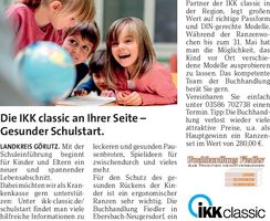 Schaufenster akt./IKK Aktion Ranzenwo.