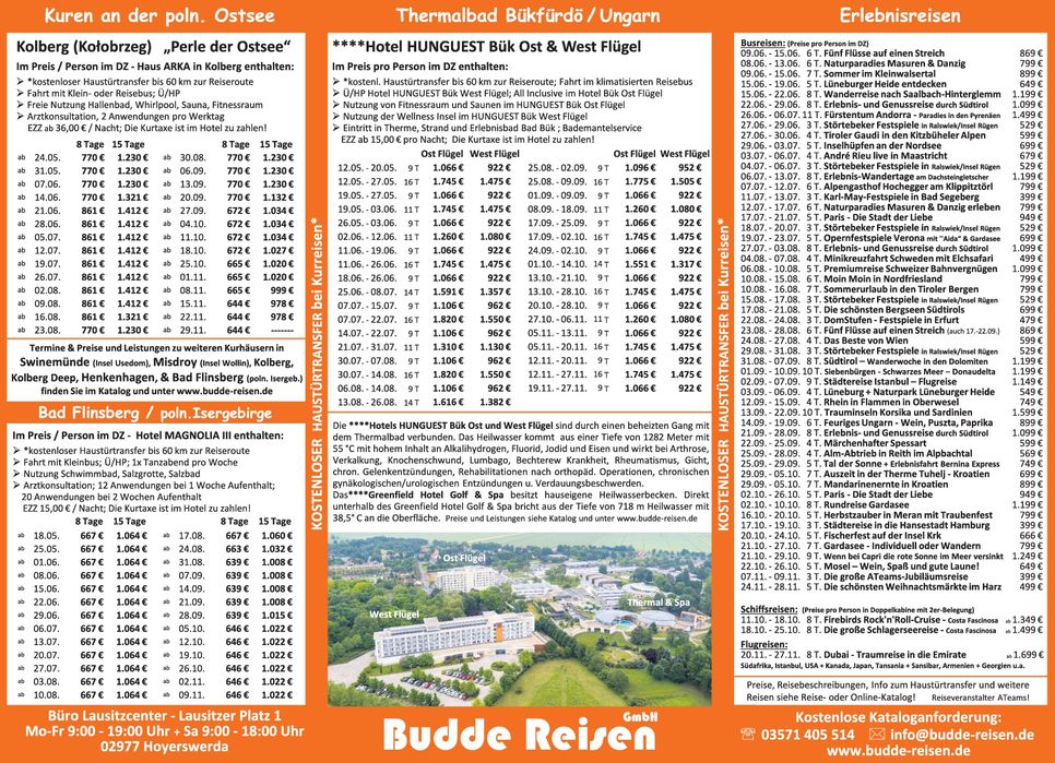 Budde-Reisen ohne TF