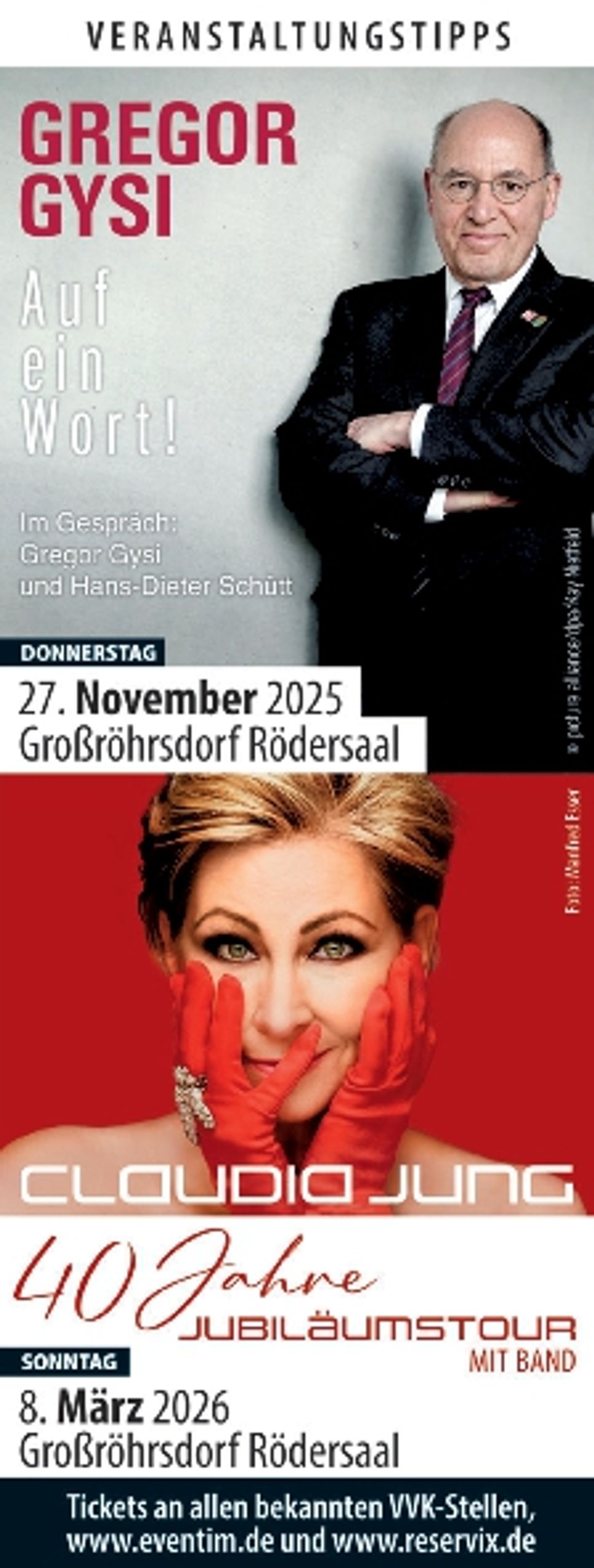 Akt.TS Veranst. G. Gysi/C. Jung/
