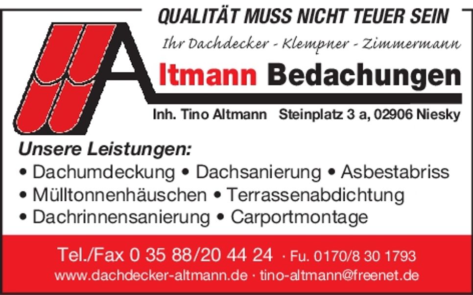 Dachdecker Altmann