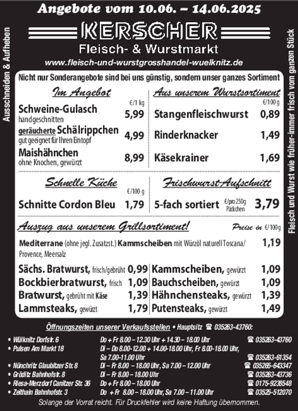 Fleisch- & Wurstmarkt